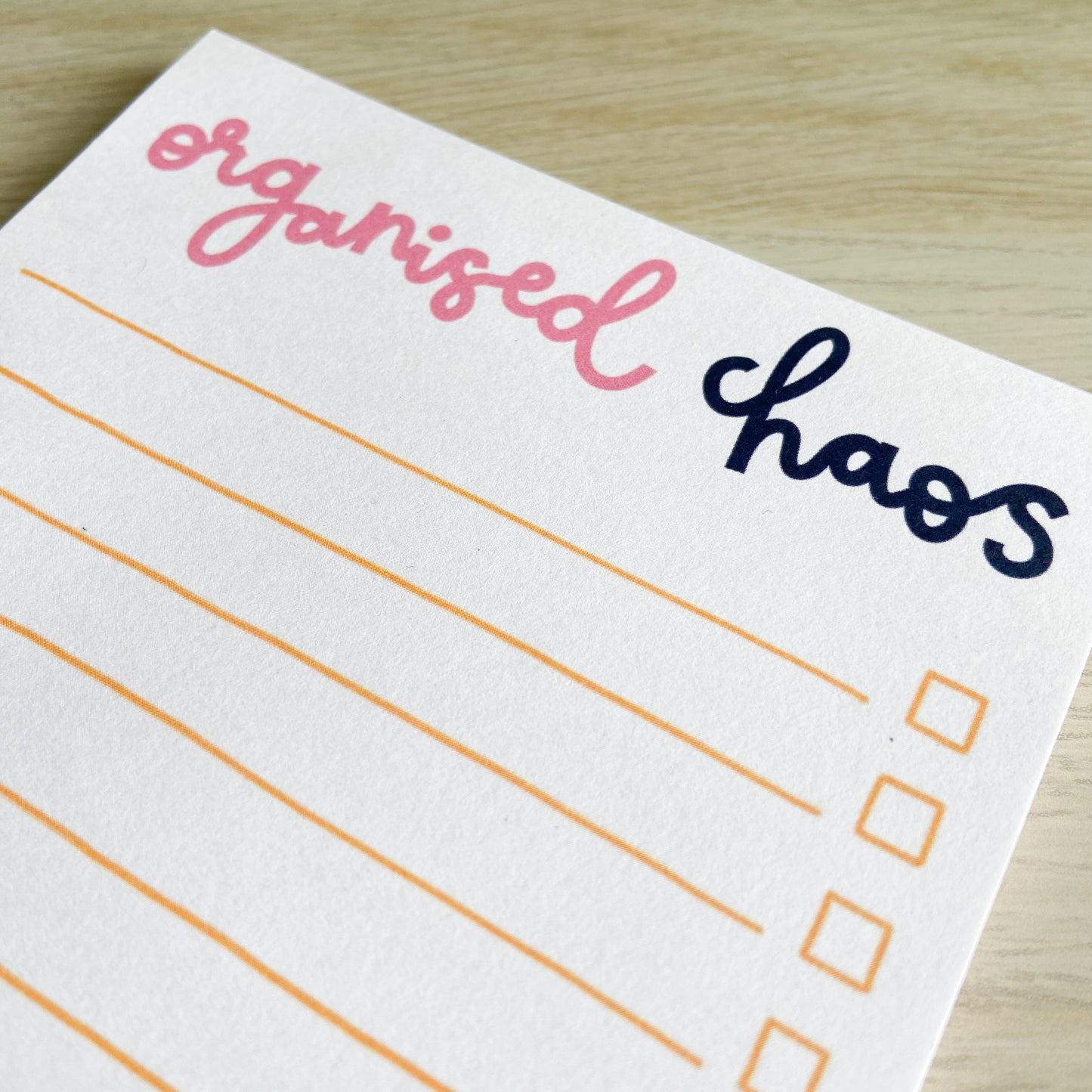 "Organised Chaos" A6 Notepad