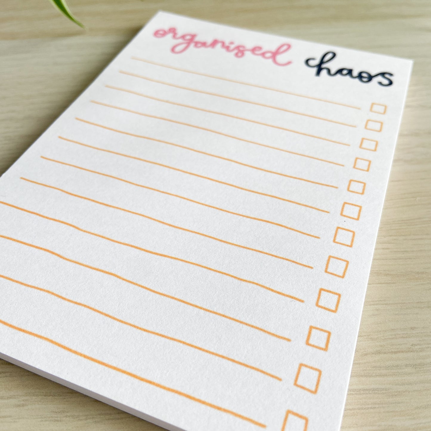 "Organised Chaos" A6 Notepad
