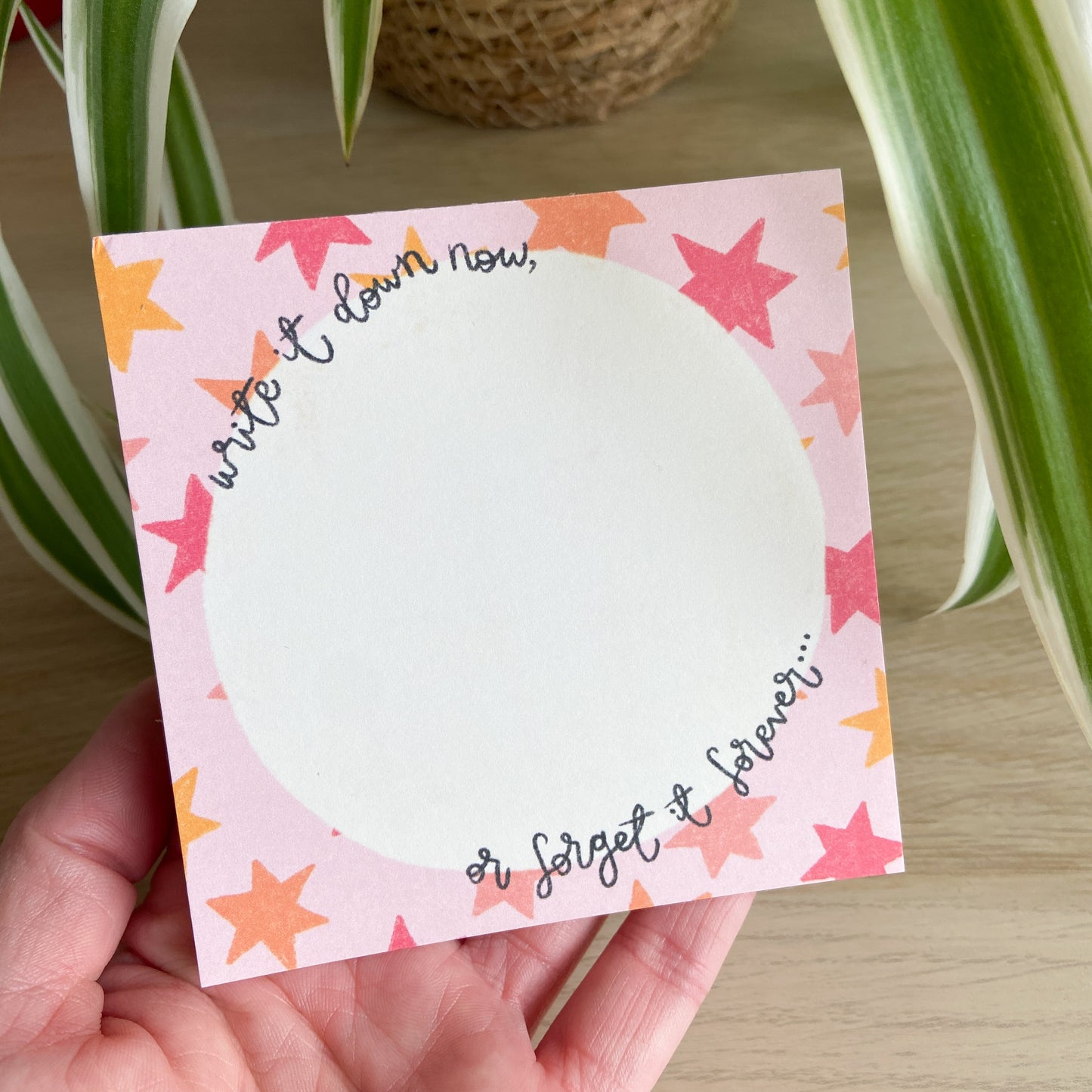 Stars "Write It Down" Memo Pad