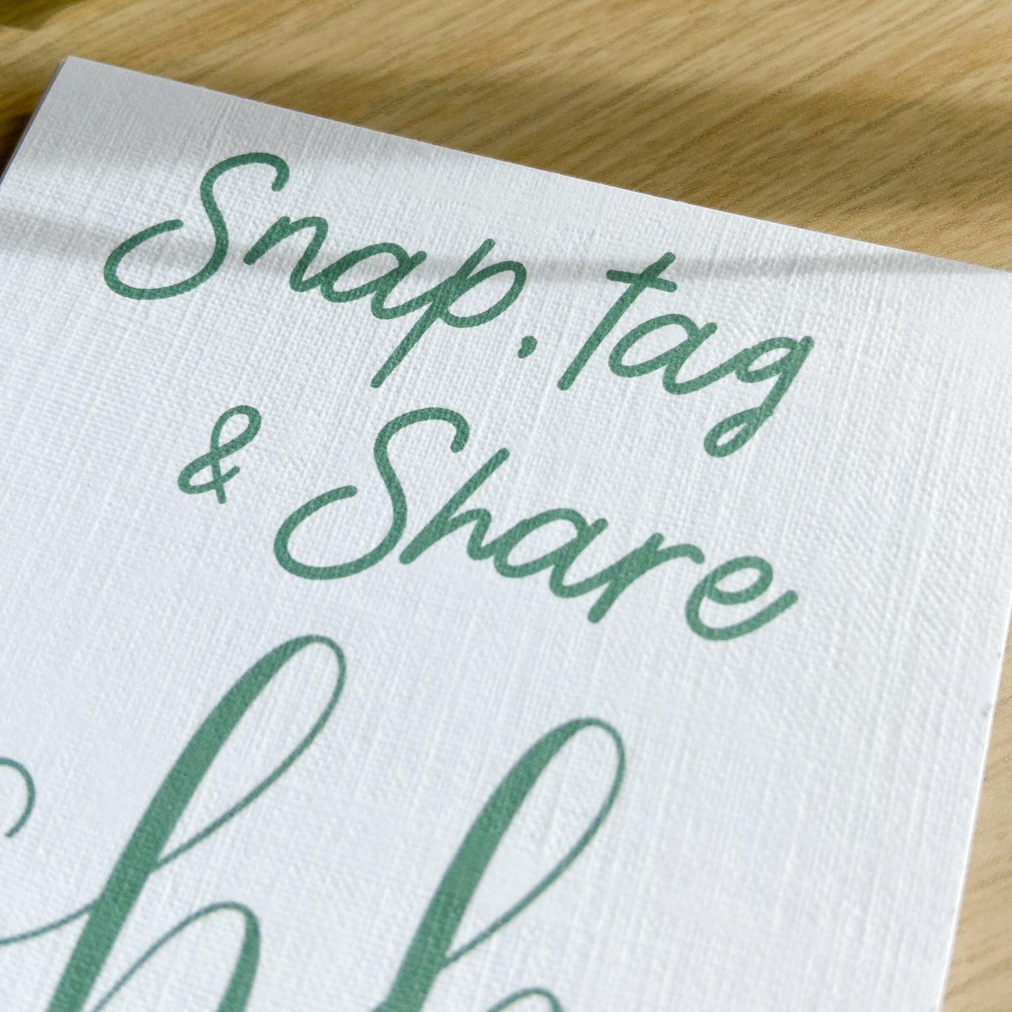 Snap, Tag & Share Cards
