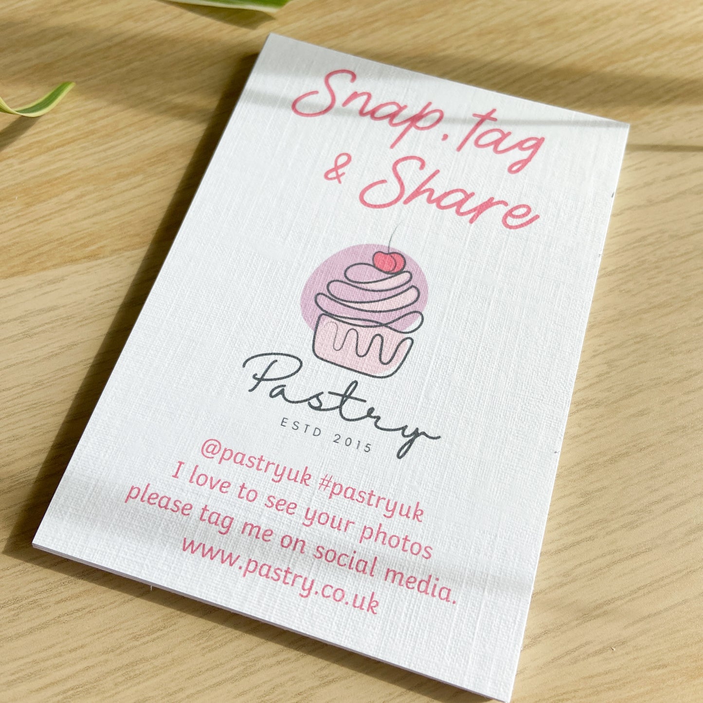 Snap, Tag & Share Cards