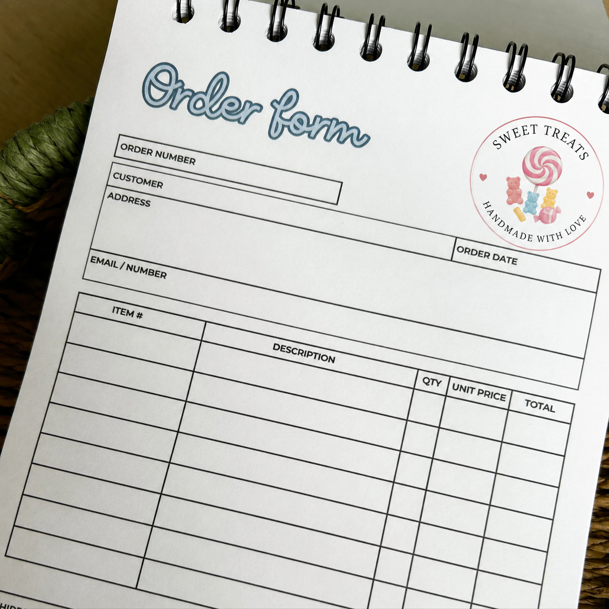 Custom Order Book