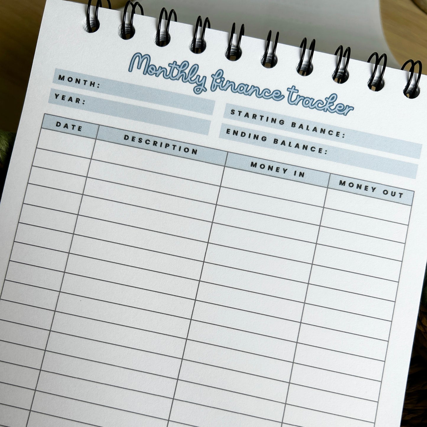 Custom Account Book