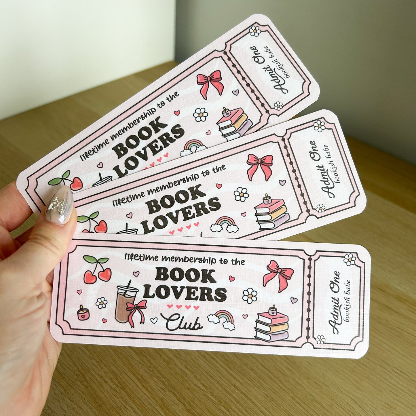"Book Lovers Club" Bookmark