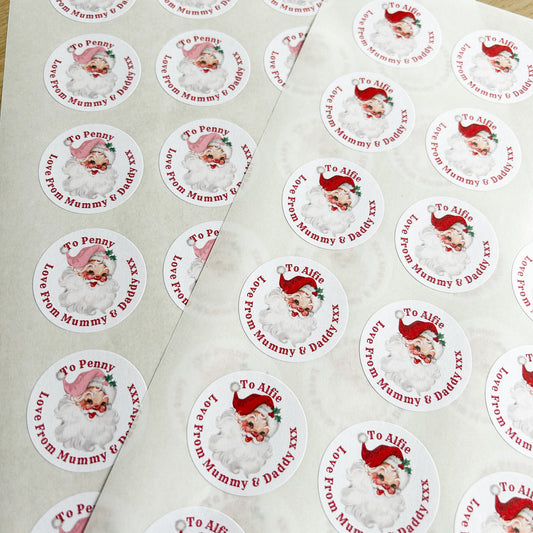 Personalised “Father Christmas” Stickers