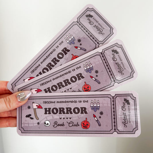 "Horror Book Club" Bookmark