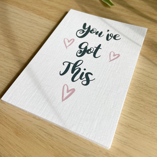 "You've Got This" Mini Packaging Cards