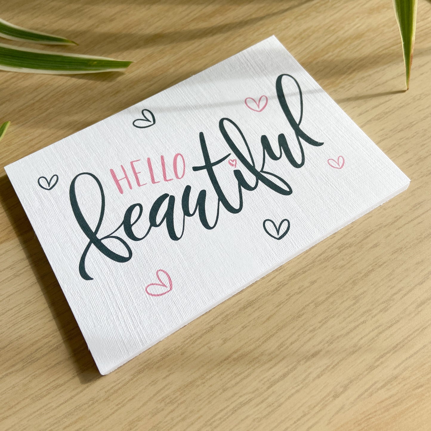 "Hello Beautiful" Mini Packaging Cards