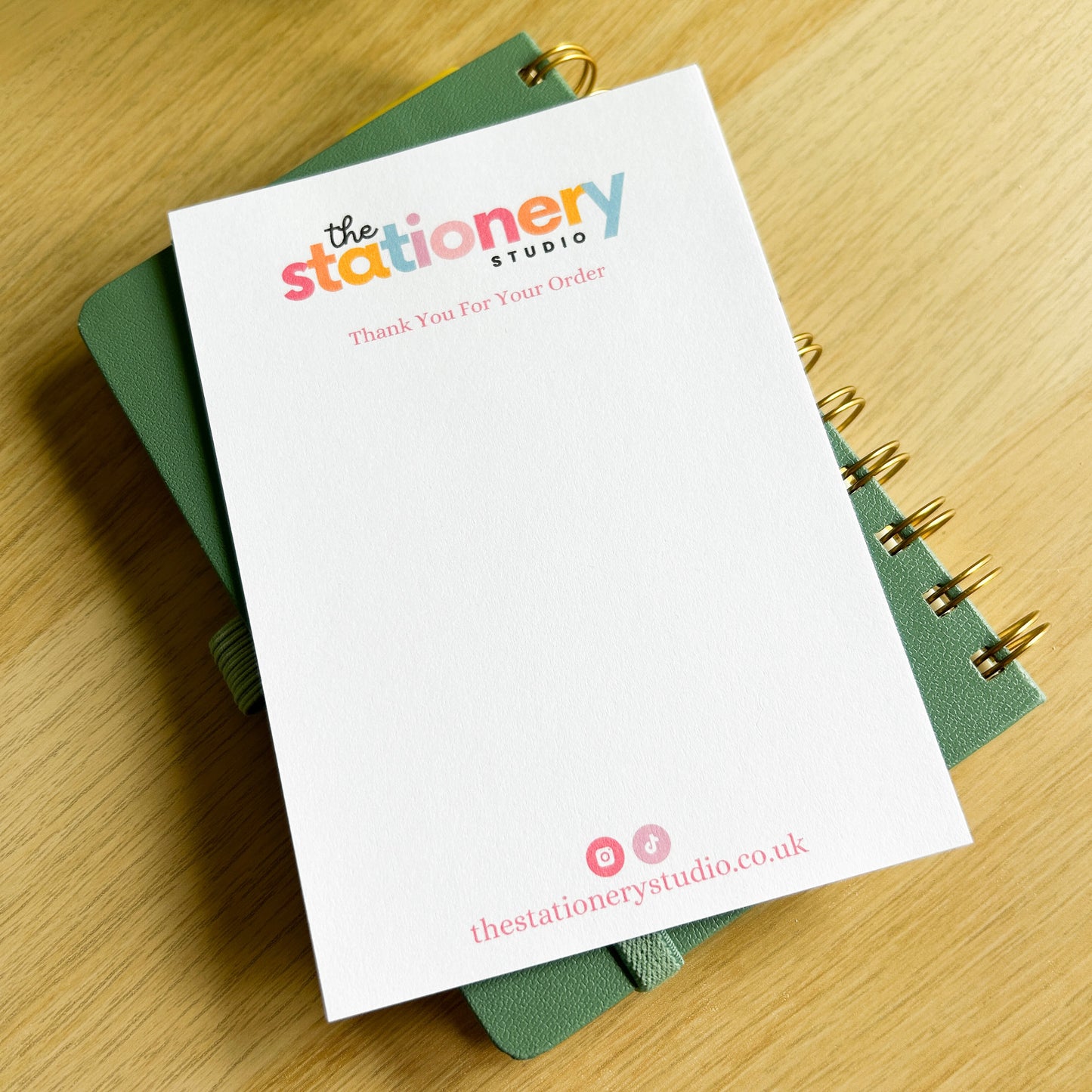 "Thank You For Your Order" Slips