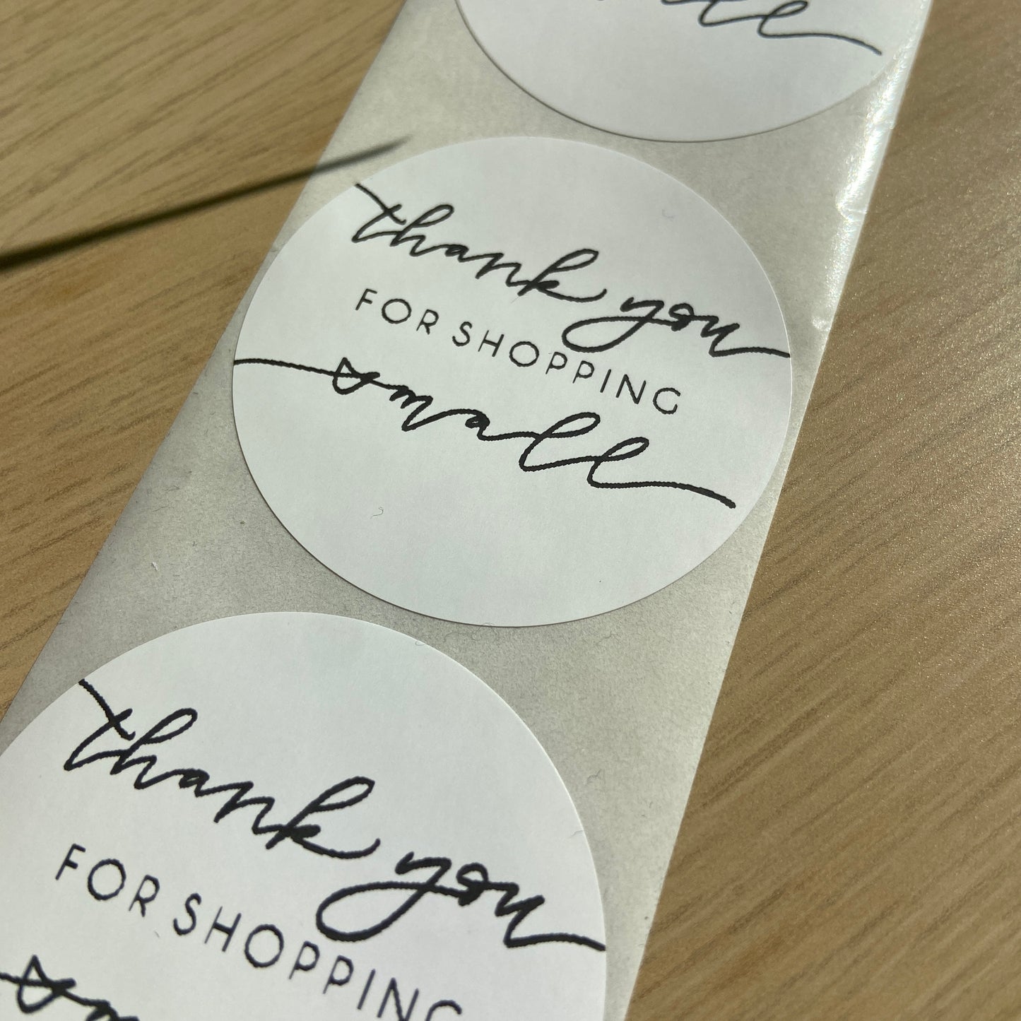 "Thank You For Shopping Small" Stickers