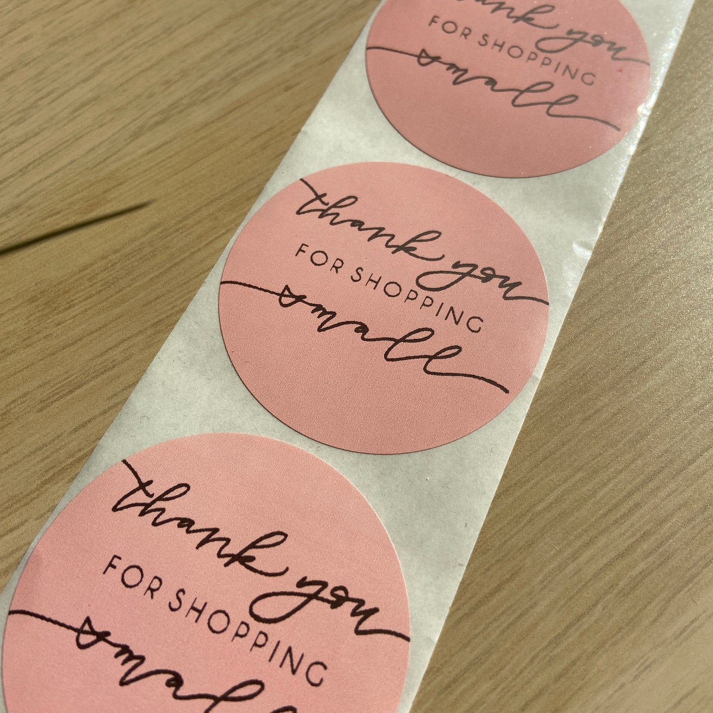 "Thank You For Shopping Small" Stickers