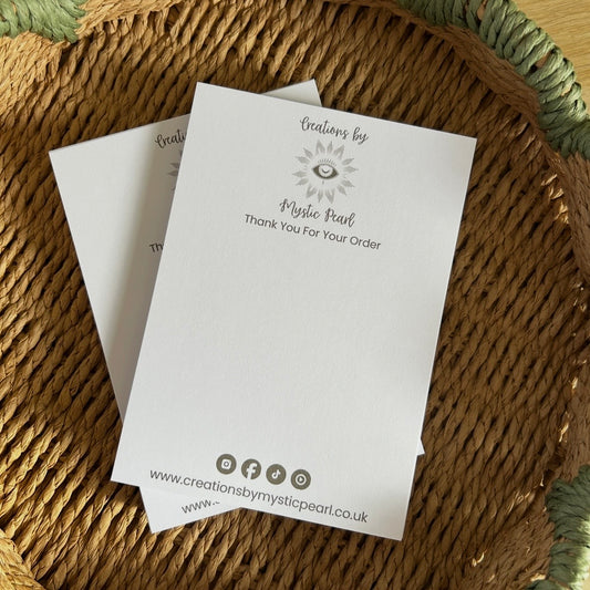 REORDER "Thank You For Your Order" Slips